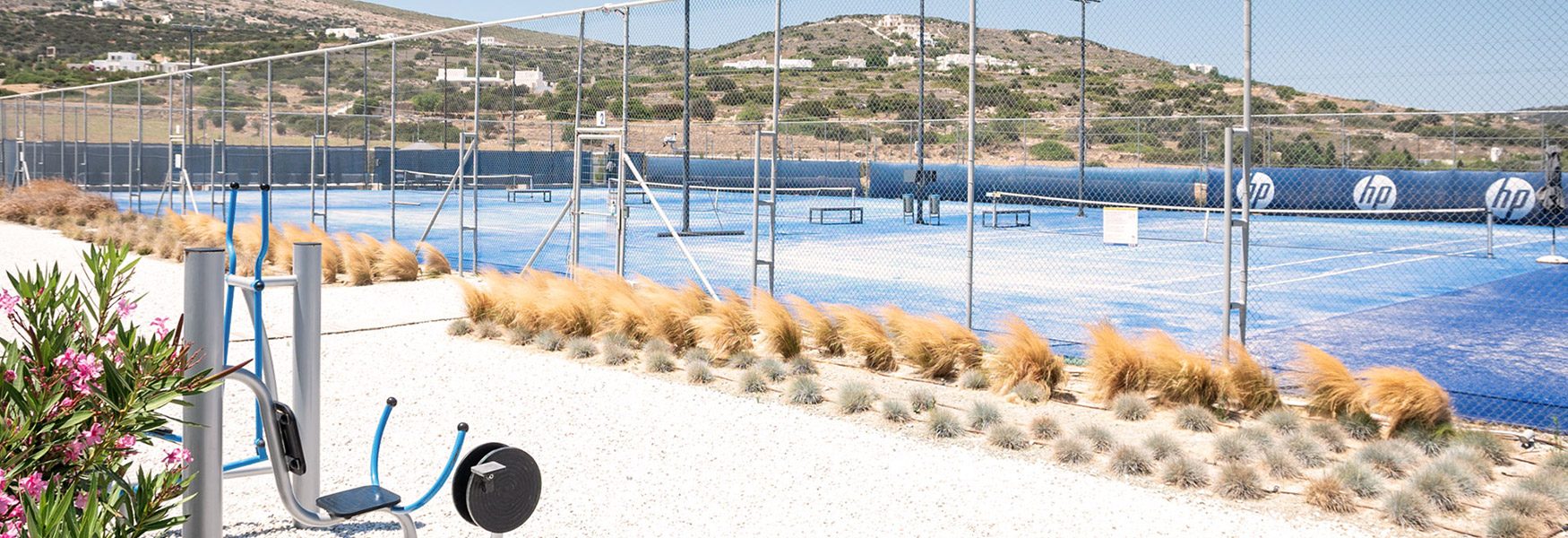 Courts at the Aegean Tennis Centre on Paros